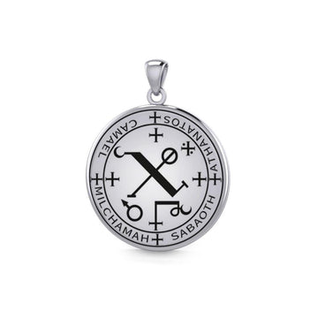 Sigil of the Archangel Camael Small Sterling Silver Pendant TPD6021 - Jewelry